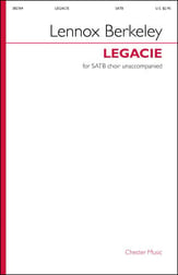 Legacie SATB choral sheet music cover